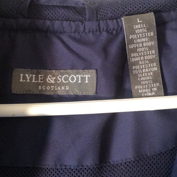 Men’s fall blue Lyle & scott Scotland hooded zip up jacket - Picture 12 of 15